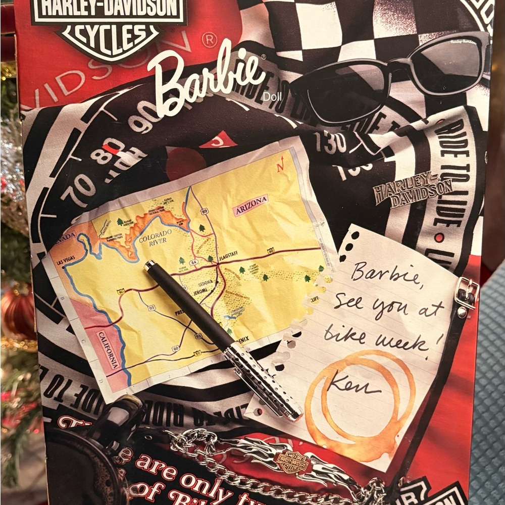 Barbie Harley-Davidson Party Supplies Set - Black and Red